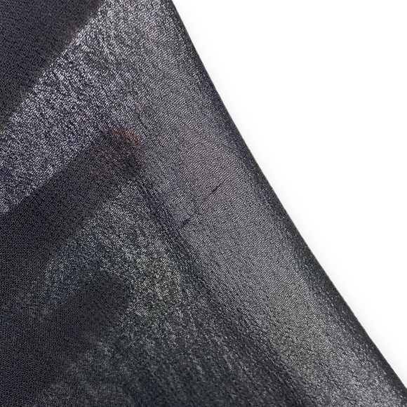 Express Vintage 1990s Black Sheer Button Up Cardigan - Picture 8 of 11